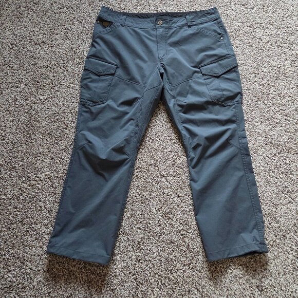 Kuhl Revolvr Cargo Pants Mens 40x29 Gray Ripstop Stretch Hiking Performance 5263 - Picture 1 of 10